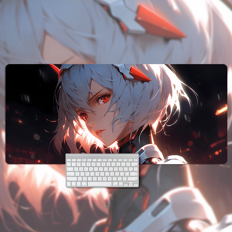 Neon Genesis Evangelion Anime Mouse Pad Lớn EVA Hoạt Hình Mát mẻ Miếng Lót Chuột Máy Tính Văn Phòng Chống Trơn Trượt Thảm Để Bàn