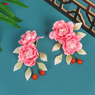 【COD】Tóc Barrettes Với Hoa Hồng Trang Trí Phong Cách Trung Hoa Handmade Phụ Kiện Tóc Cho Áo Váy Làm Kiểu Tóc Dụng Cụ