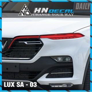 Decal dán mí đèn xe vinfast LUX SA nhiều màu sắc lựa chọn