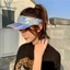 Mũ che nắng bằng Laser mùa hè MERIGGIARE, Mũ băng đô chơi gôn phong cách Hip-hop giả da, Kem chống nắng thời trang trơn Bling Mũ lưỡi vịt có thể điều chỉnh dành cho nữ Thể thao nữ