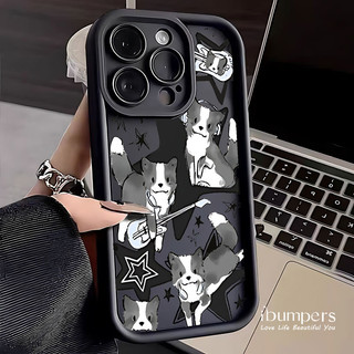 ibumpers Ốp Điện Thoại iPhone Hoạt Hình Hợp Thời Trang Họa Tiết Chó Con Ốp Lưng Dày Dặn Silicon Mềm Chống Rơi Chống Sốc Cho IPhone 16 15 14 12 13 11 Pro Max IP 7 8 Plus X XS XR