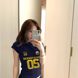 áo baby tee ôm body Xanh tím than mùa hè áo style xinh chất áo thun  Eleclassm