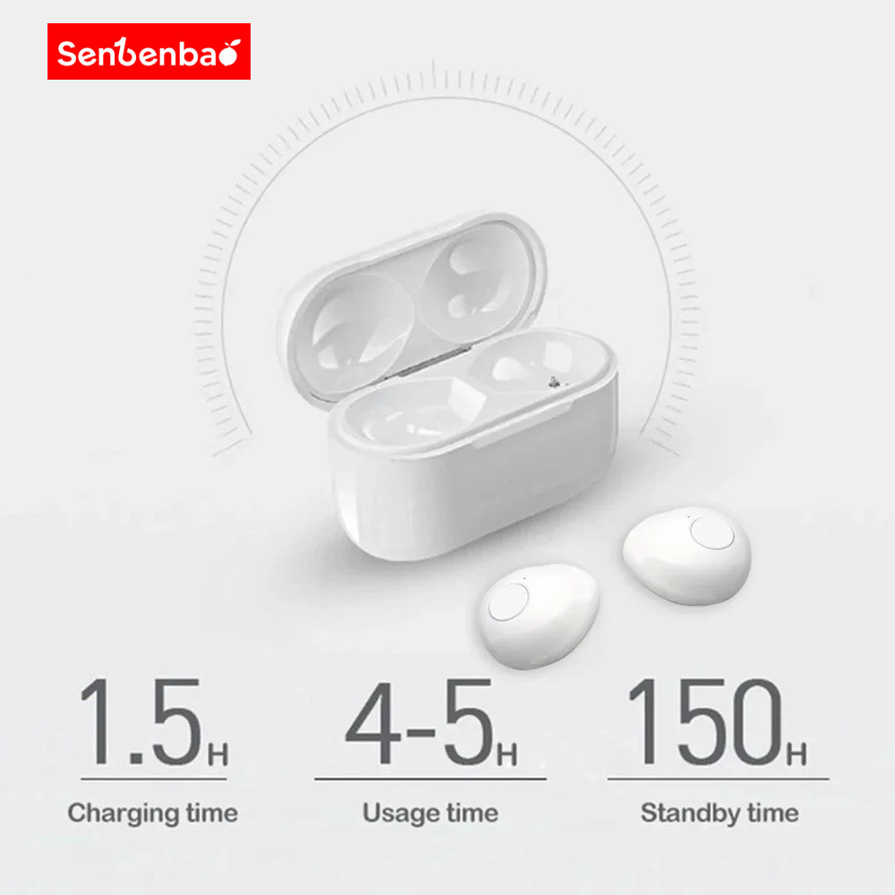 Senbenbao Pro4s + Tws Bluetooth 5.4 Tai nghe không dây Tai nghe giảm tiếng ồn Mini Tai nghe điều khiển bằng cảm ứng