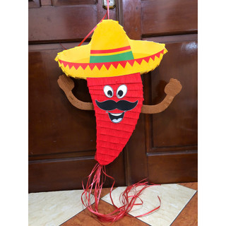 Pinata cao bồi ớt phong cách mexico, chơi đập kẹo hoặc trang trí nhà hàng đều đẹp