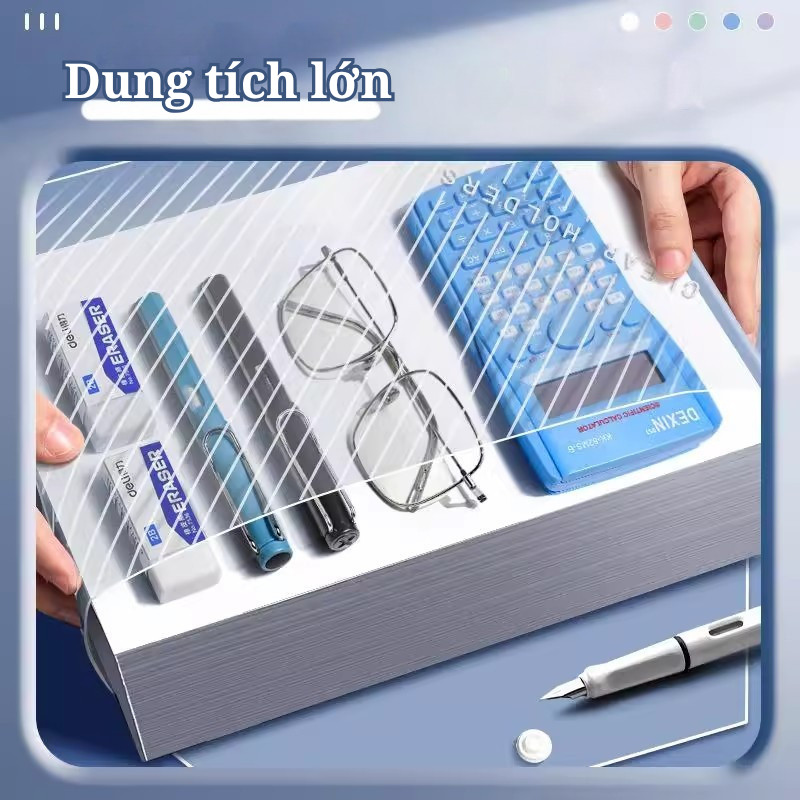 Túi Đựng Tài Liệu A4 Trong Suốt - Túi Clear Bag Nhựa PP Bền, Chống Nước, Gọn Nhẹ Cho Học Sinh Và Văn Phòng