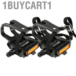 1buycart1 Dây đeo bàn đạp dây nylon không trượt ngăn chặn chân bị trượt với các vết trái và phải để đi xe đạp trên đường núi