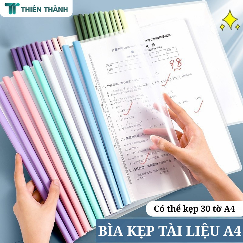 Bìa Trình Ký A4 Gáy Rút - File Kẹp Tài Liệu Trong Suốt, Bền Đẹp, Giữ Giấy Tờ Gọn Gàng, Chuyên Nghiệp