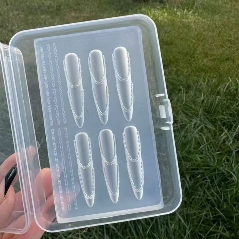 Wellb Co Giãn Silicone Tem Móng Tay Khuôn Thủ Công Nhựa Trang Trí Và Dụng Cụ Làm Móng Tay Nghệ Thuật