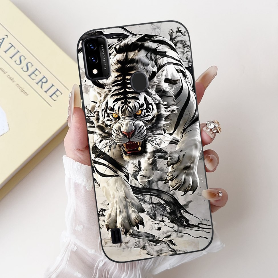 6.52 '' Dành Cho ZTE Blade A51 Ốp Lưng Silicon Mèo Dễ Thương Thời Trang Bướm Hoa Yêu Sơn Chống Sốc Vỏ Điện Thoại ZTE Blade A51 2021 Ốp Lưng