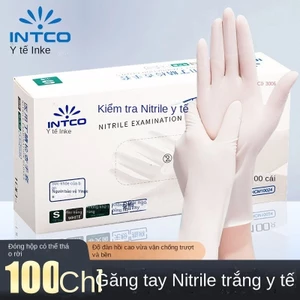 *Găng tay nitrile dùng một lần cấp Yingke, dày dạn, bền bỉ, găng tay bảo vệ cấp thực phẩm cho công việc nhà bếp và phục vụ ăn uống
