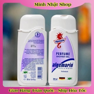 Sữa tắm cá ngựa hương nước hoa ALGEMARIN Exclusive Perfume Shower Gel chai nhọn/vuông 300/600ml của Đức