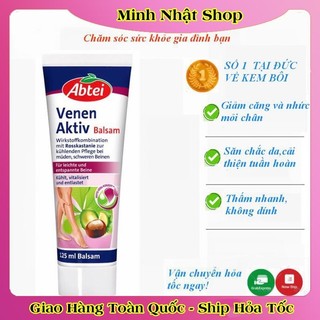 Kem Bôi  giãn tĩnh mạch Abtei Venen Aktiv 125ML của Đức - Date mới Đủ Bill