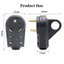 Đầu nối phích cắm điện ô tô WU Premium 125V 30Amp cho hệ thống điện liền mạch