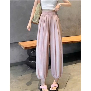 [Deal mở bán] [58_Combo 2q] Quần jogger nữ chất đũi vân mây thoáng mát Dễ phối đồ - Quần Đũi đi biển
