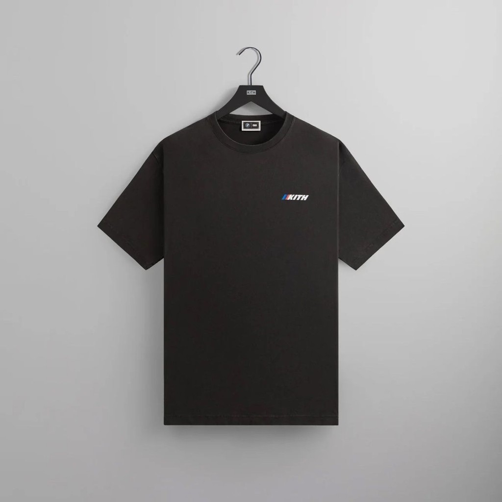 KITH Cổ Điển Phù Hợp Với Màu Sắc Nguyên Chất In Chữ Rời Nam Nữ Cùng Phong Cách T Mùa Hè Cotton Nguyên Chất Thoáng Khí