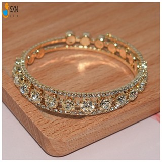 Vòng tay kim cương giả Ferroalloy Thiết kế cổ điển tuyệt vời Vòng tay tròn cho các sự kiện tiệc Hẹn hò hàng ngày