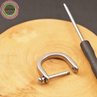 SAFENH Titan D Vòng Chìa Khóa Còng Hình Chữ U Móc Khóa Móng Ngựa Cho Ô Tô Fob DIY Da Móc Khóa Tổ Chức VN