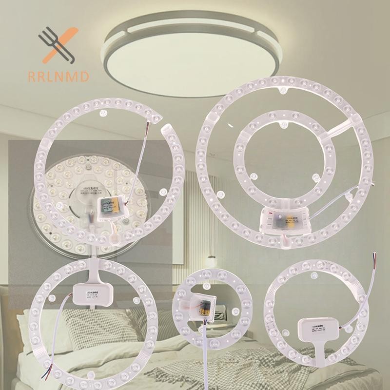 RRLNMD 1 Bộ 12w 18W 24W 36W 48W Bảng Điều Khiển Đèn Led Thay Thế Quạt Trần Đèn Tường Mô Đun Tròn 220v Mô Đun Đèn Trần Led MỚI