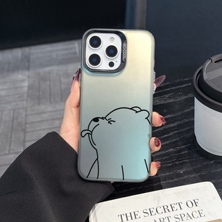 Ốp lưng Tongue Out Bear So Cool cho IPhone 16 16E 15 14 13 12 11 Pro ProMax XS XR XSmax 13Mini 12MINI 7 8 6S + Plus SE 2020 / 2022 Vỏ silicon DCCY