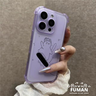 Ốp Điện Thoại Mèo Con Tuyến Tính Ice Mist Cho OPPO Reno 13 13F 12 12F 11 11F 10 9 8 Pro Plus 8Z 7 Lite 7Z 5G 4G Ốp Lưng Mờ Dễ Thương Ván Trượt Đơn Giản Túi Khí Mềm Vỏ Chống Sốc
