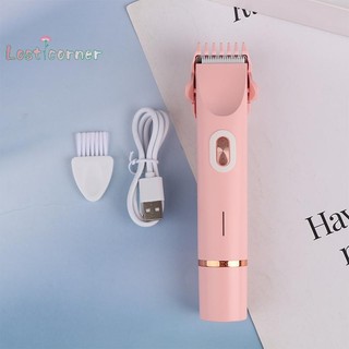 Lostcorner Nữ Dao Cạo Điện 2 Trong 1 Dual-Không Đau Bikini Tông Đơ Ướt Khô Sử Dụng Cho Nữ Lông Pubic Có Thể Tháo Rời Máy Cạo Râu Điện Mới