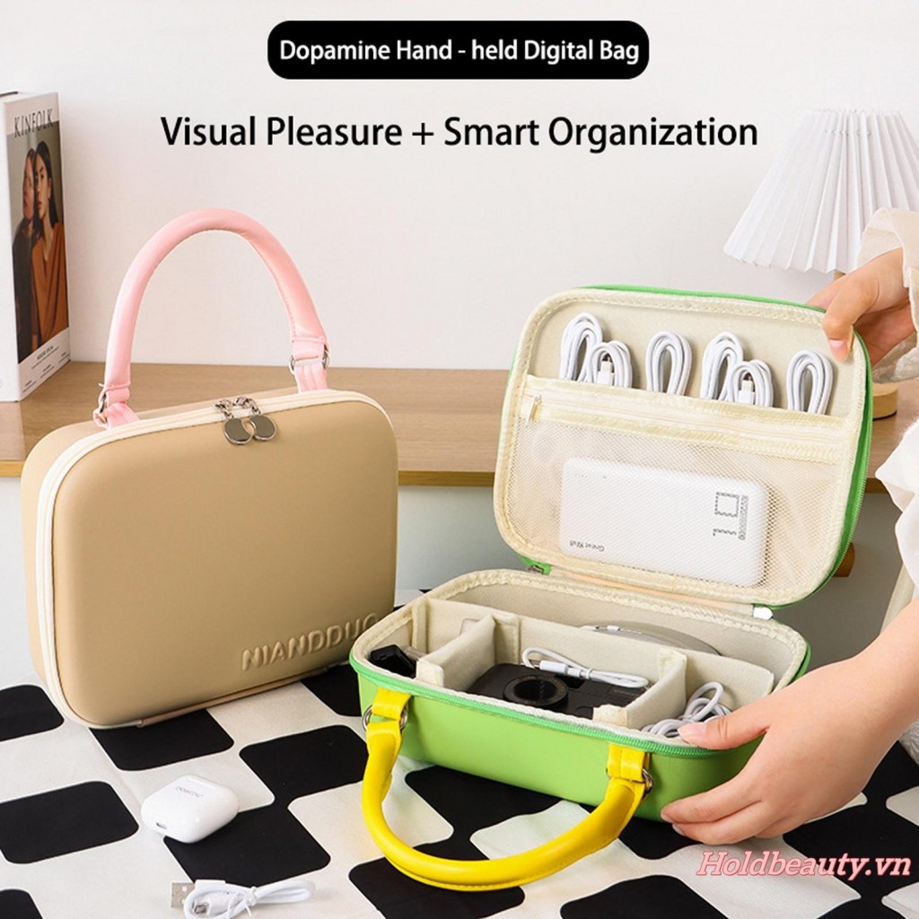 EVA Phụ Kiện Điện Tử Hộp Bảo Quản Camera Du Lịch Vỏ Cứng Túi Máy Ảnh Kỹ Thuật Số Tổ Chức Cho Nữ