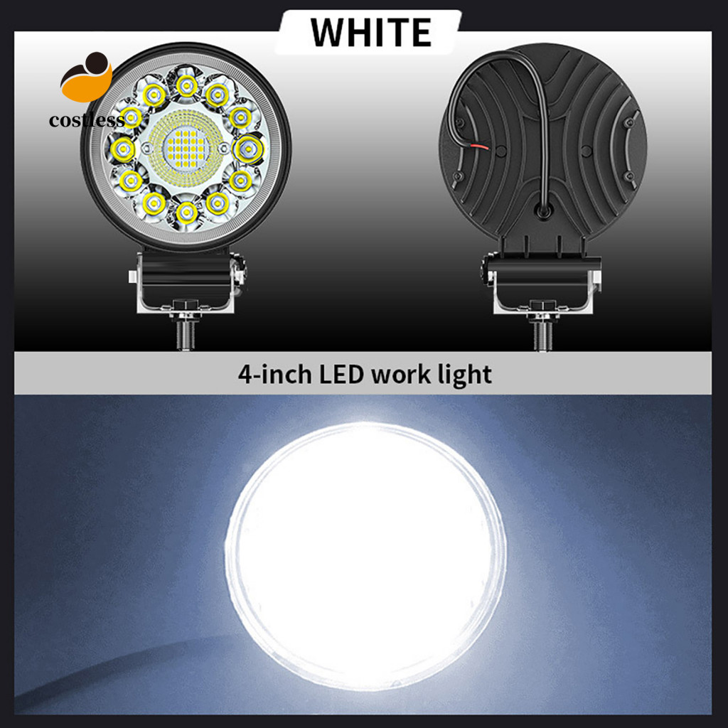 Đèn lái xe phía trước không tốn kém Tuổi thọ cao 6500K Đèn LED làm việc 4 Inch cho xe Jeep