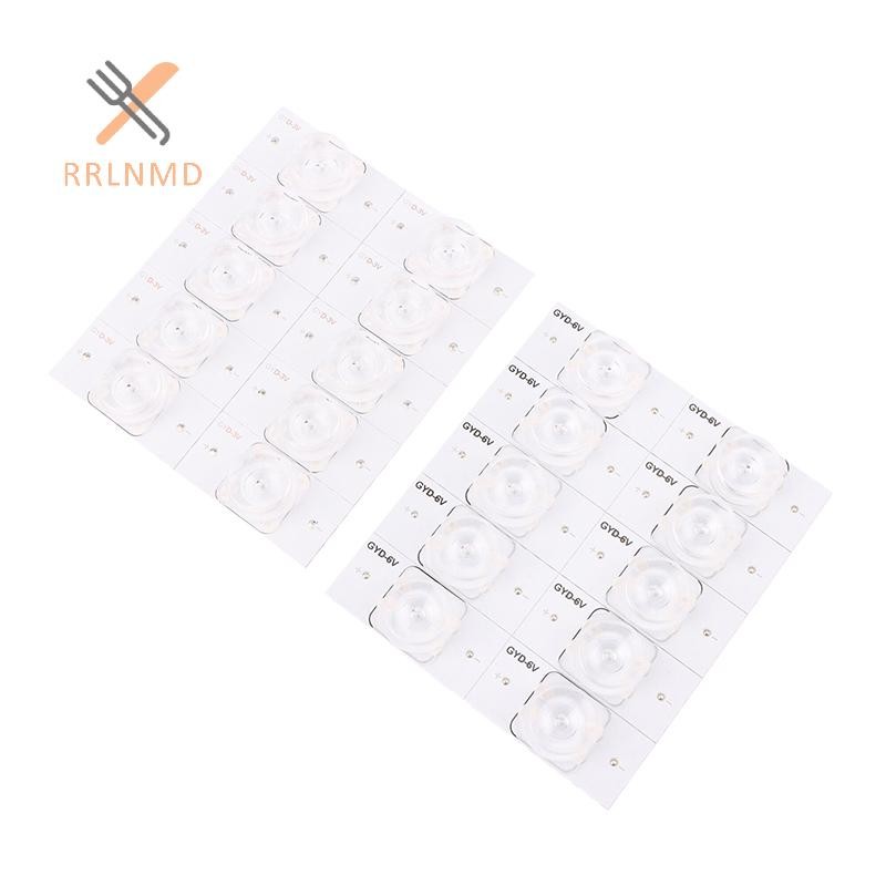 RRLNMD 10 Chiếc Hạt LED 3V 6V LCD TV LED Hạt Ánh Sáng SMD Hạt Đa Năng Cắt Nhôm Tivi Đèn Nền Dải Cho 32-65 Inch LED TV Sửa Chữa MỚI