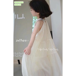 10-37kg (hàng thiết kế) váy cổ yếm dáng A Sofia