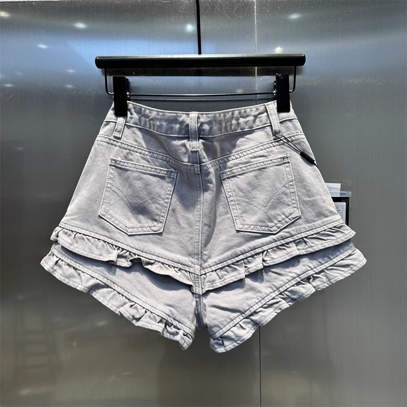 Ban Đầu Dạo Phố Cao Cấp Chữ A Quần Short Nữ Mùa Hè Lớn Đỏ Nóng Cô Gái Quần Rời Ôm Hơn Nhìn