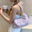 Túi kilikili mềm xếp li màu trơn Túi đeo vai thông thường thời trang Túi đi lại đa năng