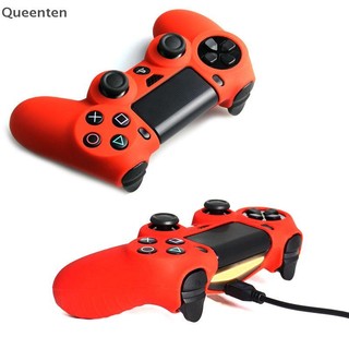 Queenten Mềm Silicone Bảo Vệ Vỏ Điều Khiển Cho 4 Bộ Điều Khiển Da Tay Cầm Chơi Game Có Cần Điều Khiển Tay Cầm Mũ QT