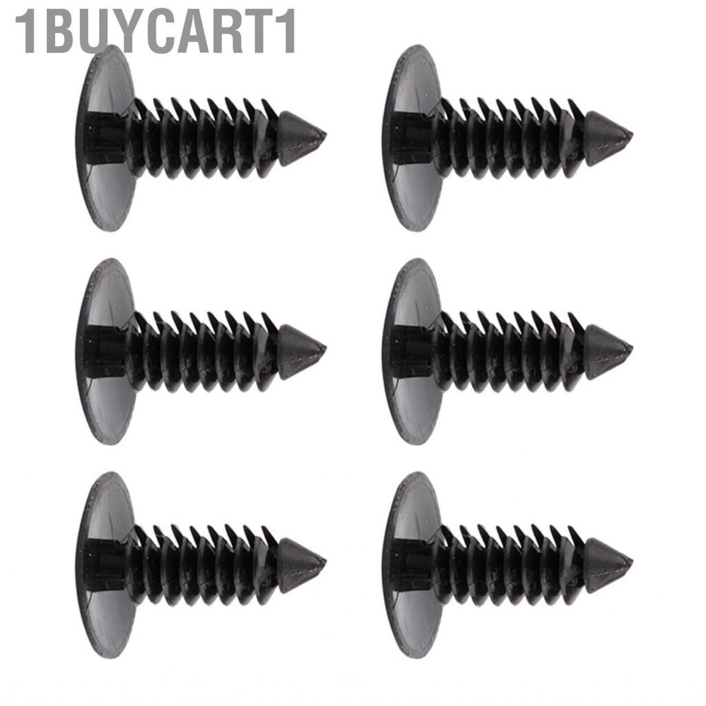 1buycart1 100 chiếc xe hơi cắt tỉa lỗ nhựa 7,5mm trong đinh tán Fastener màu đen