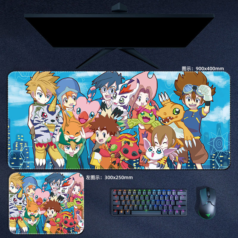 Digimon Phiêu Lưu Chuột Miếng Lót Anime Taichi Yamato Agumon Lớn Mousepad Bàn Phím Máy Tính Đệm Nhảy Manga Phụ Kiện Bàn Thảm
