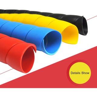 Bảo vệ tay áo cáp xoắn ốc Vỏ dây chống cháy Bọc bảo vệ ống thủy lực Chất liệu PP chống mài mòn Chiều dài 1M Đường kính 8 22mm nhựa dễ sử dụng phù hợp dùng trong gia đình xưởng sửa chữa và mang theo tiện lợi