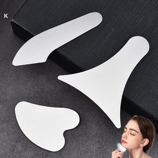 KUZHEN 1 Chiếc Thép Không Gỉ Gua Sha Cạp Máy Mát Xa Cho Mặt Cổ Cơ Thể Guasha Massage Dụng Cụ Chăm Sóc Da Mặt Guasha Board Máy Mát Xa Mặt HOT