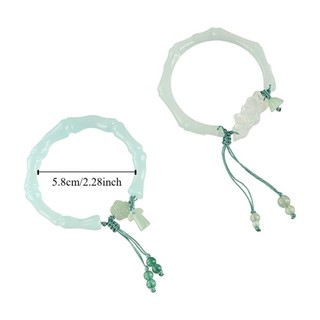 Vòng tay hoa sen LACYES, cổ ánh trăng trắng 58mm, trang sức phong cách thời trang trong suốt nữ