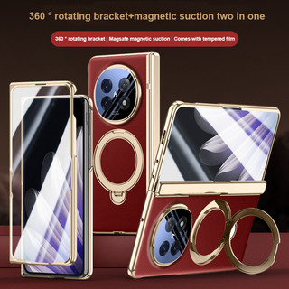 360 ° Ốp Giá Đỡ Xoay Cho OPPO Find N5 FindN5 5G Hút Từ Tính 2 Trong 1 Gấp Bản Lề Vỏ Bảo Vệ Với Phim Cường Lực
