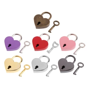 Yoo Mini Heart Archaize Ổ Khóa Kim Loại Cho Khóa Có Chìa Khóa Cho Những Người Yêu Bé Gái S
