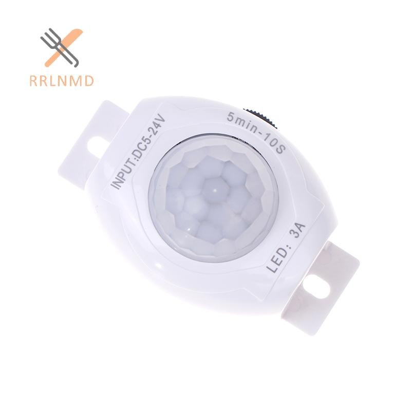 RRLNMD Cảm Biến Chuyển Động 5V-24V 3A Kích Hoạt Hẹn Giờ Tự Động Phát Hiện Chuyển Động TRÊN TẮT Dải Đèn LED Cảm Biến Chuyển Động PIR MỚI