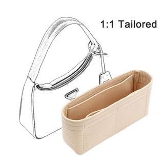 Túi tổ chức bằng nỉ, lớp lót bên trong phù hợp cho túi xách Hobo phiên bản P RE, túi định hình, túi đựng đồ chia ngăn