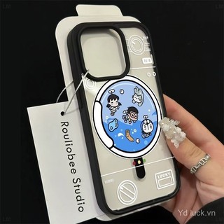 Ốp điện thoại từ tính hoạt hình dễ thương sáng tạo Doraemon cho iPhone 15 Pro 16 Plus 13 Pro Max 12 14 Pro Max 11 Pro 16 15 14 12 Pro Max 13, chống sốc