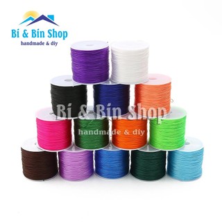 Cuộn Dây Cước Thun Lụa Co Giãn Nhiều Màu Xỏ Hạt Chuỗi Làm Vòng Đeo Tay