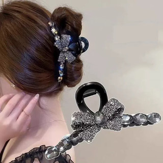 Full Kim Cương Nơ Kẹp Tóc Cao Cấp Phong Cách Mới Đầu Lưng Kẹp Mũ Đội Đầu