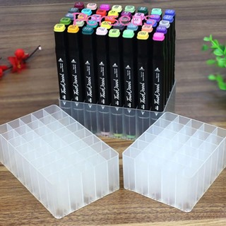 Giá đỡ bút đánh dấu MEGOCE, Giá đỡ bút 12 / 24 / 30 / 40 / 48 / 80 / 100 khe cắm, Giá đỡ bàn chải trang điểm đa chức năng đơn giản