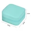 Hộp đựng trang sức CHEESELY, Hộp đựng trang sức du lịch thiết kế đơn giản phong cách Macaroon, Hộp đựng nhẫn da PU cỡ nhỏ cầm tay Sử dụng tại nhà