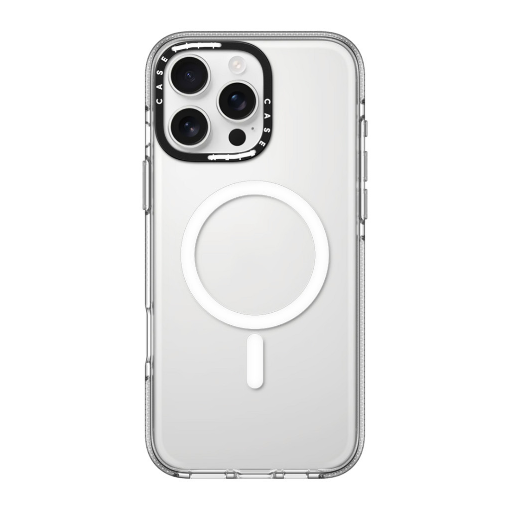 Vỏ hút từ tính trong suốt CASECASE X Impact cho iPhone 16 / 15 / 14 / 13 Pro Max | Mặt sau Acrylic bảo vệ quân sự với bao bì cao cấp