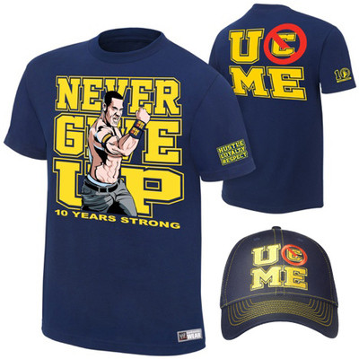 Quần áo WWE John Cena áo thun ngắn tay cotton cao cấp