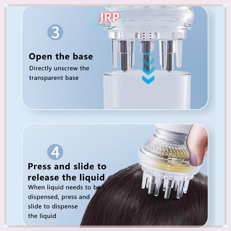 SmallbrainsJr Da Đầu Applicator Liquidb Hair Roots Massageb Cho Tóc Tăng Trưởng Serum Dầu Dưỡng Chất Lỏng Hướng Dẫn Chống Rụng Tóc Chăm Sóc Da Đầu vn