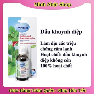 [DATE MỚI ĐỦ BILL] Tinh dầu khuynh diệp (bạch đàn) Mivolis 50ML - Nội địa Đức